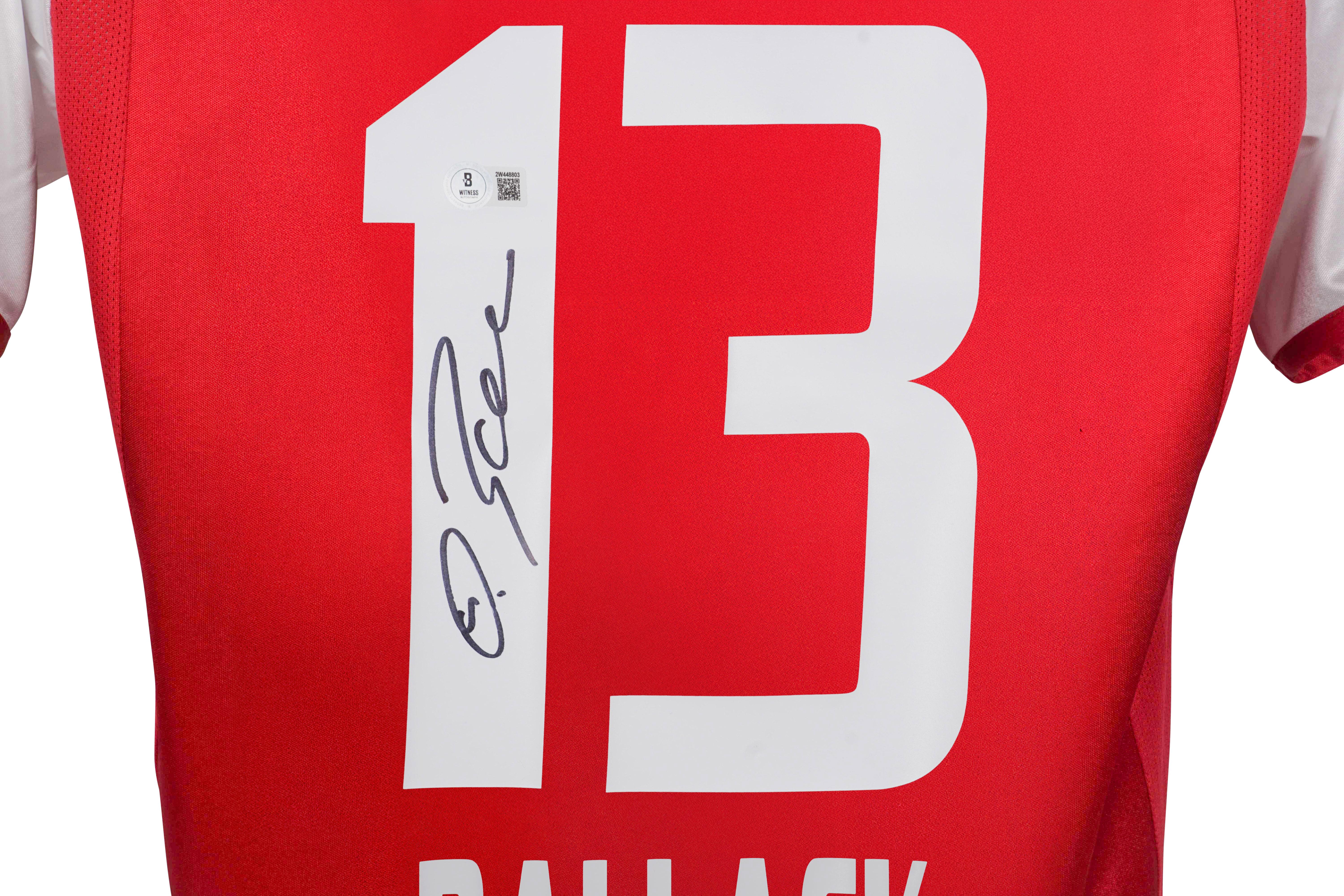 Michael Ballack Signed Bayem Munich Adidas Authentic Jersey (Beckett) at PristineAuction.com Michael Ballack Signed Bayem Munich Adidas Authentic Jersey (Beckett) at PristineAuction.com