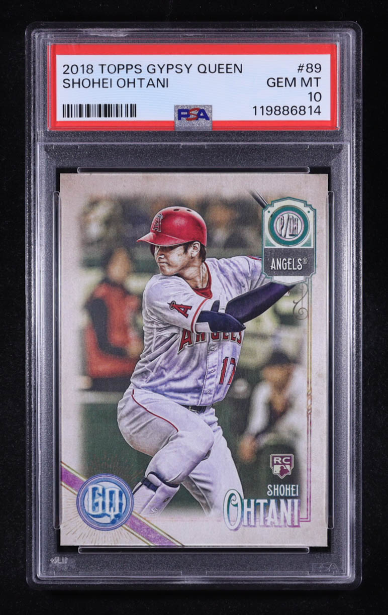 Shohei Ohtani 2018 Topps Gypsy Queen #89 RC (PSA 10) at PristineAuction.com Shohei Ohtani 2018 Topps Gypsy Queen #89 RC (PSA 10) at PristineAuction.com