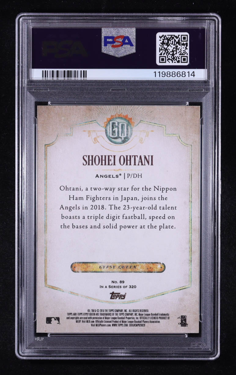 Shohei Ohtani 2018 Topps Gypsy Queen #89 RC (PSA 10) at PristineAuction.com Shohei Ohtani 2018 Topps Gypsy Queen #89 RC (PSA 10) at PristineAuction.com