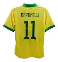 Gabriel Martinelli Signed Brazil National Team Nike Authentic Jersey (Beckett) at PristineAuction.com