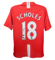 Paul Scholes Signed Manchester United Nike Authentic Jersey (Beckett) at PristineAuction.com