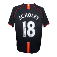 Paul Scholes Signed Manchester United Nike Authentic Jersey (Beckett) at PristineAuction.com