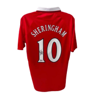 Teddy Sheringham Signed Manchester United Umbro Authentic Jersey (Beckett) at PristineAuction.com