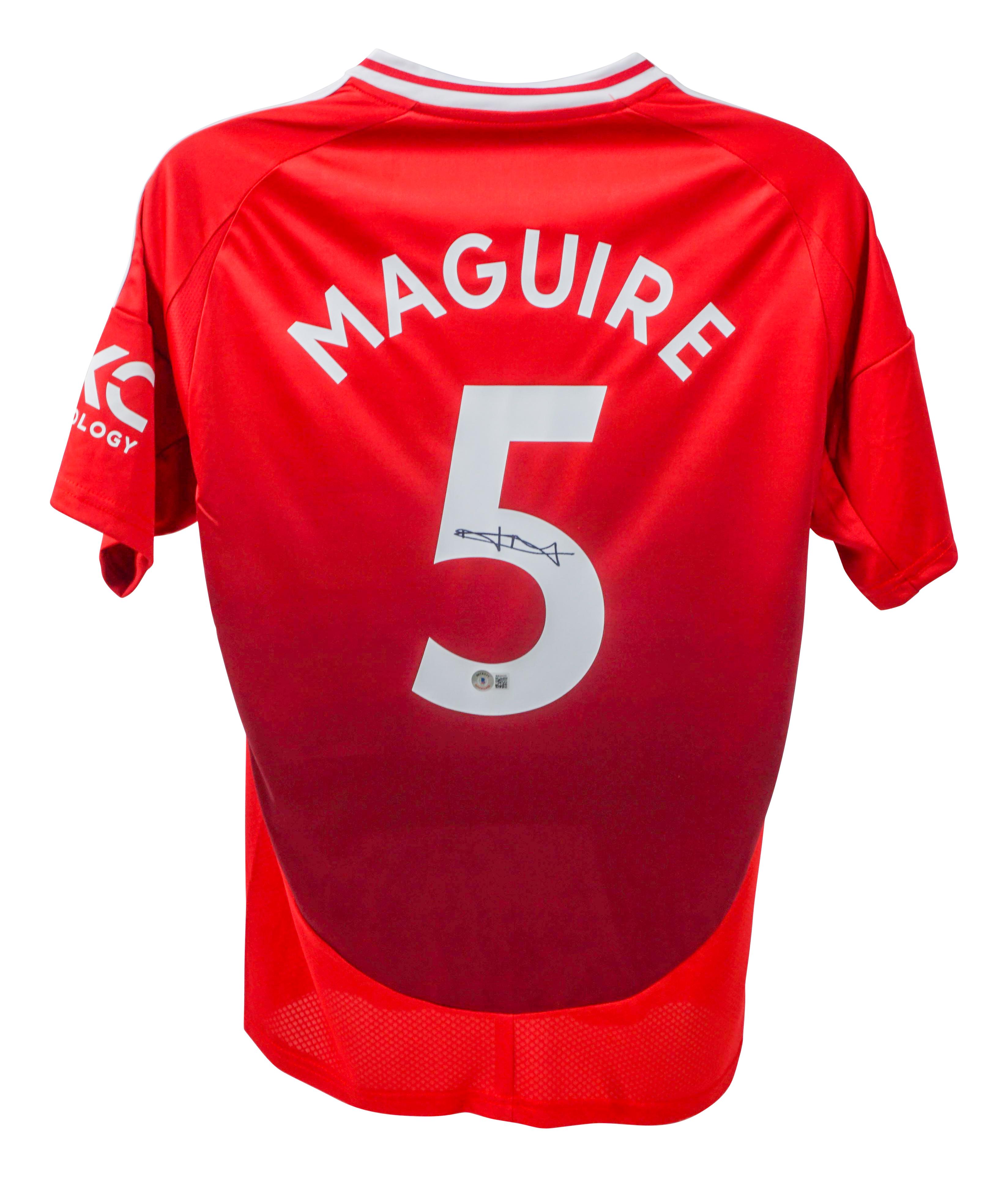 Harry Maguire Signed Manchester United Adidas Authentic Jersey (Beckett) at PristineAuction.com Harry Maguire Signed Manchester United Adidas Authentic Jersey (Beckett) at PristineAuction.com