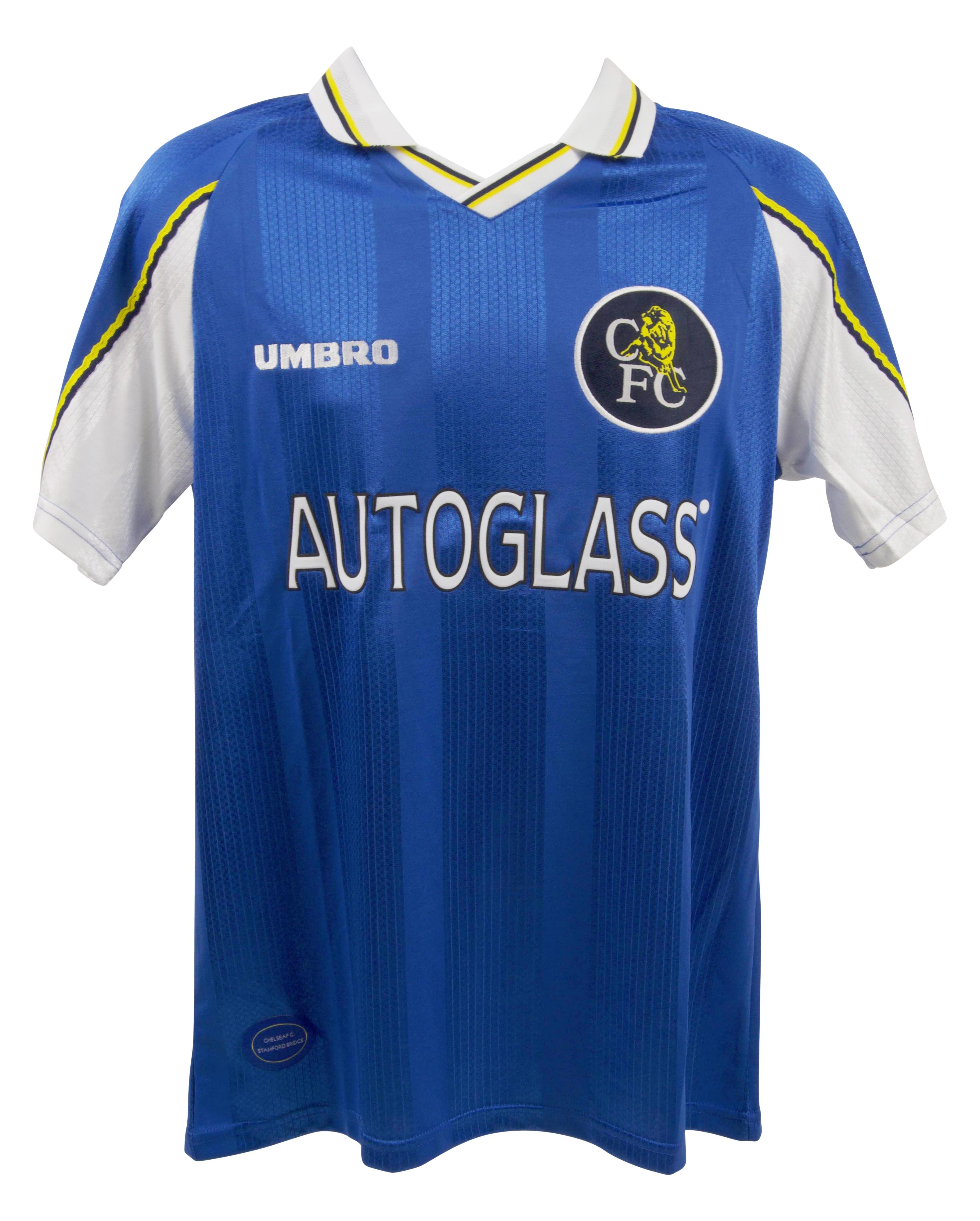 Gianfranco Zola Signed Chelsea Umbro Authentic Jersey (Beckett) at PristineAuction.com Gianfranco Zola Signed Chelsea Umbro Authentic Jersey (Beckett) at PristineAuction.com