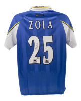 Gianfranco Zola Signed Chelsea Umbro Authentic Jersey (Beckett) at PristineAuction.com