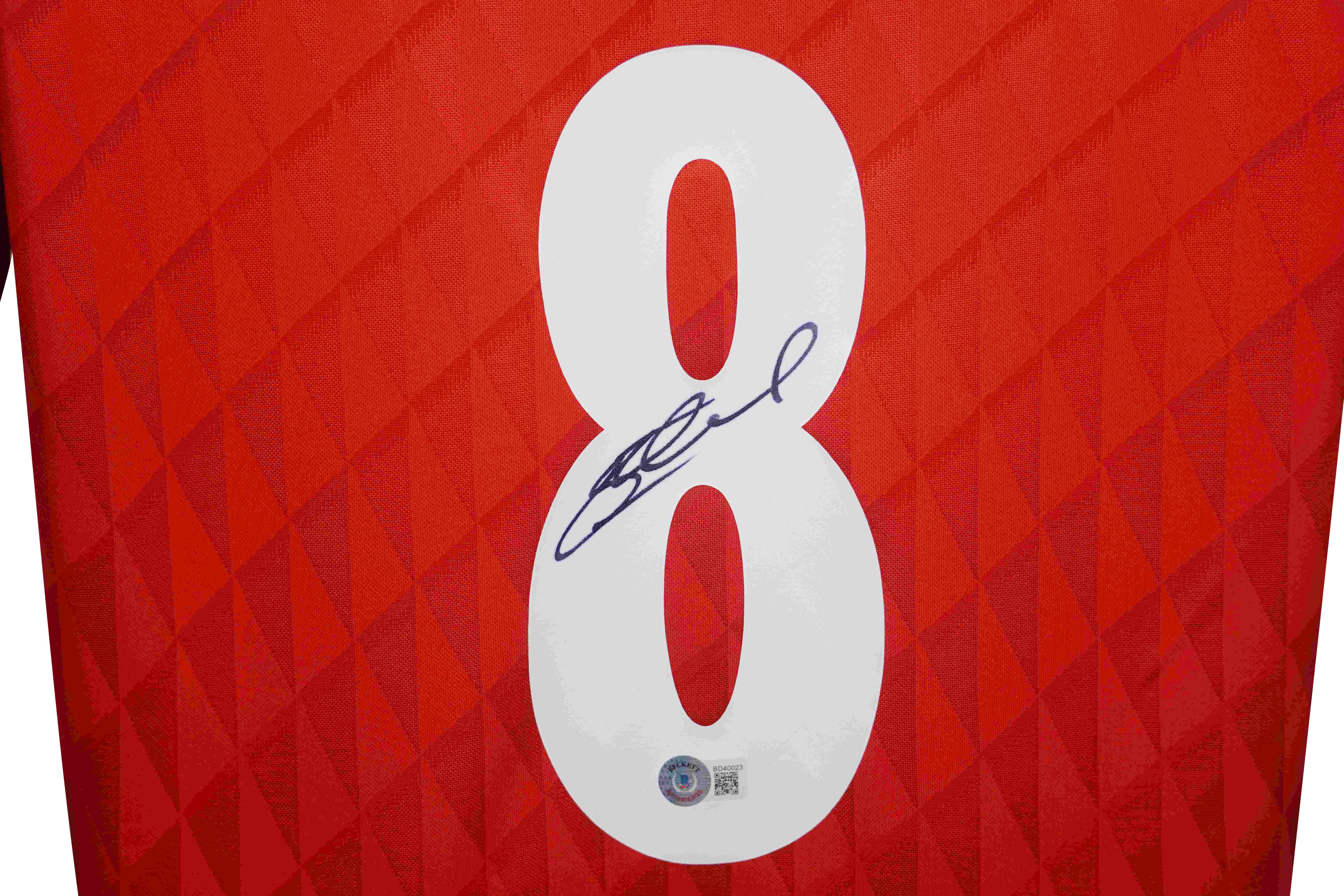 Steven Gerrard Signed Liverpool Adidas Authentic Jersey (Beckett) at PristineAuction.com Steven Gerrard Signed Liverpool Adidas Authentic Jersey (Beckett) at PristineAuction.com