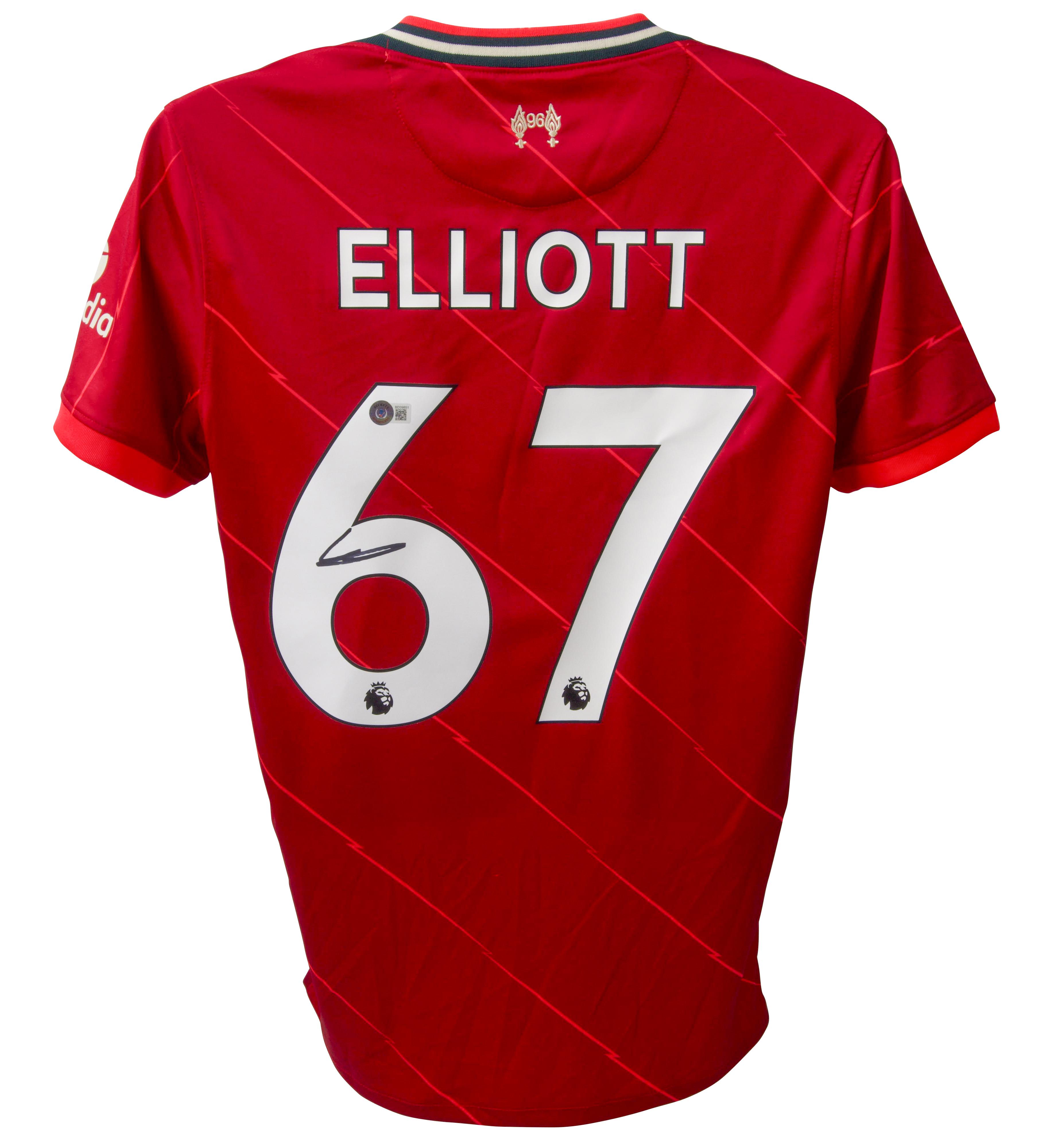 Harvey Elliott Signed Liverpool Nike Authentic Jersey (Beckett) at PristineAuction.com Harvey Elliott Signed Liverpool Nike Authentic Jersey (Beckett) at PristineAuction.com