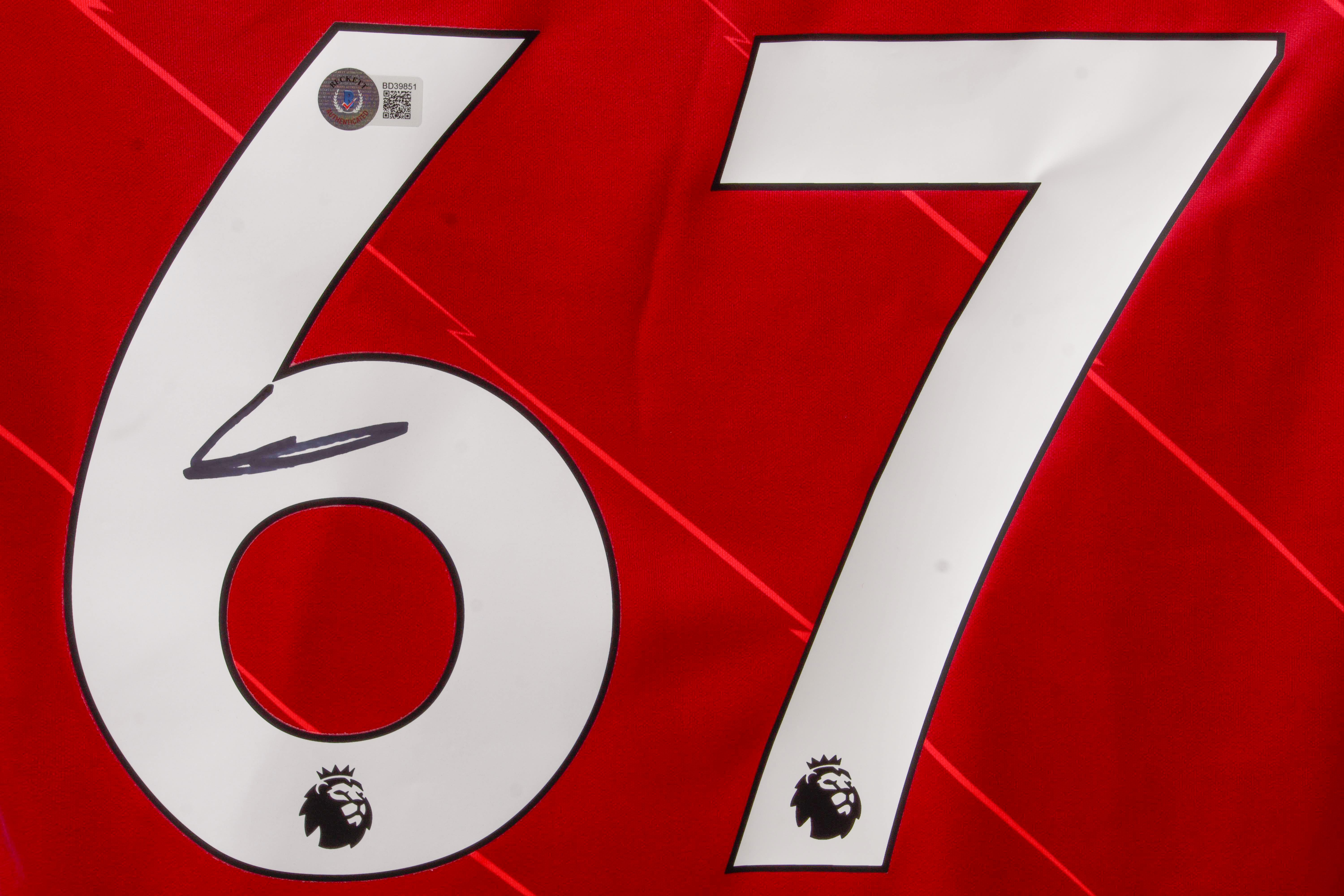 Harvey Elliott Signed Liverpool Nike Authentic Jersey (Beckett) at PristineAuction.com Harvey Elliott Signed Liverpool Nike Authentic Jersey (Beckett) at PristineAuction.com