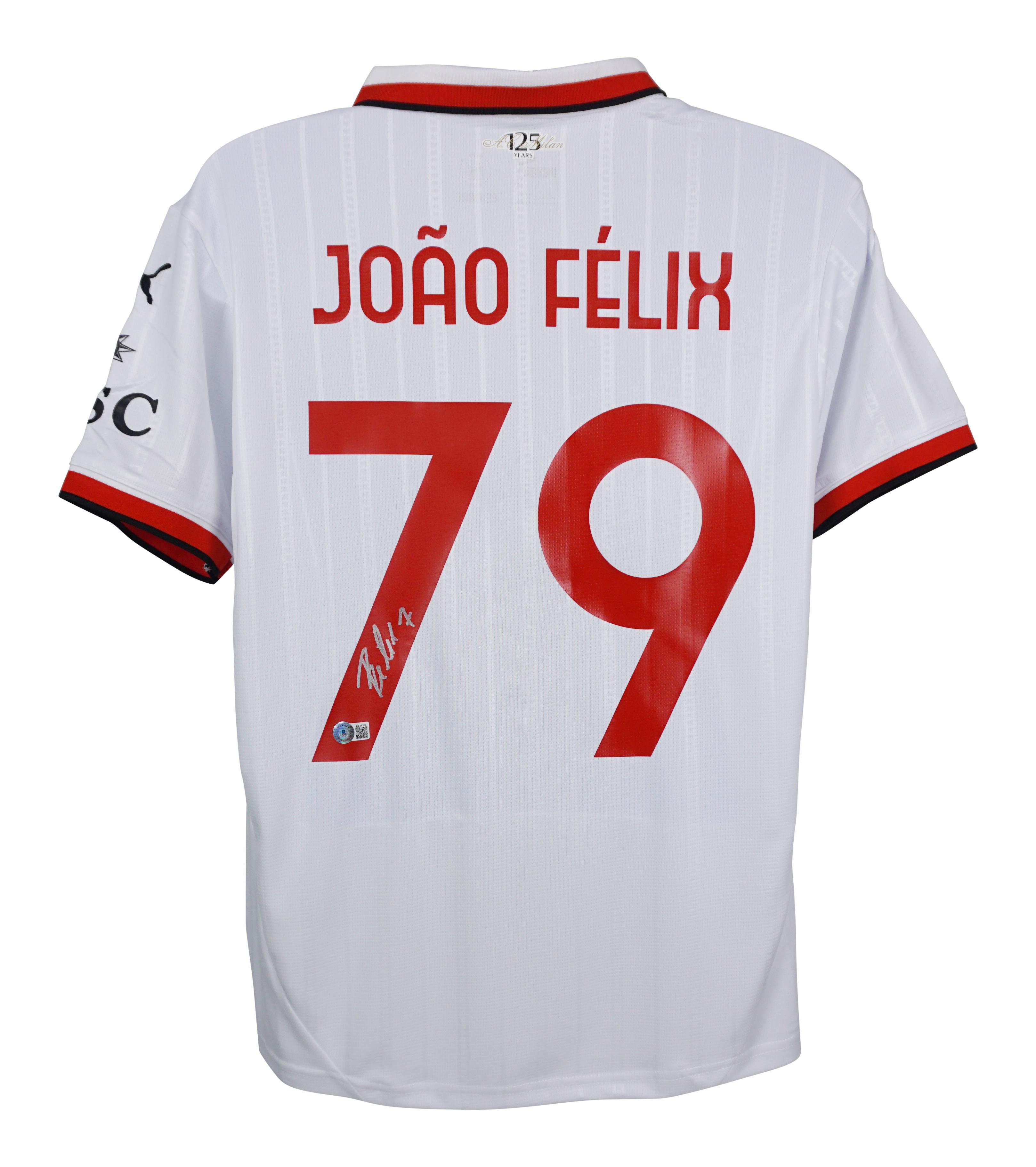 Joao Felix Signed AC Milan Puma Authentic Jersey (Beckett) at PristineAuction.com Joao Felix Signed AC Milan Puma Authentic Jersey (Beckett) at PristineAuction.com