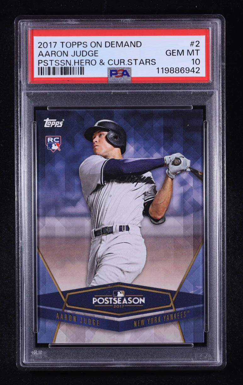 Aaron Judge 2017 Topps On Demand Postseason #2 RC (PSA 10) at PristineAuction.com Aaron Judge 2017 Topps On Demand Postseason #2 RC (PSA 10) at PristineAuction.com