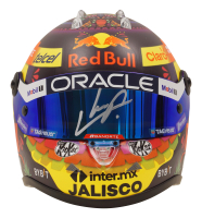 Sergio Perez Signed Mexico 2023 1:2 Scale Racing Mini Helmet (Beckett) at PristineAuction.com