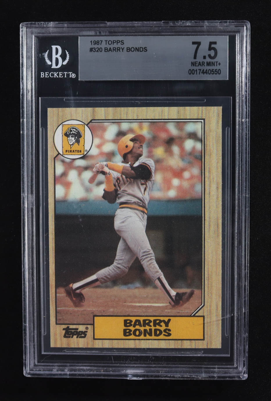 Barry Bonds 1987 Topps #320 RC (BGS 7.5) at PristineAuction.com Barry Bonds 1987 Topps #320 RC (BGS 7.5) at PristineAuction.com