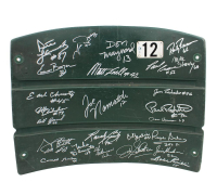 1969 Jets Shea Stadium Seatback Team-Signed By (25) with Joe Namath, Don Maynard, Babe Parilli (JSA) at PristineAuction.com