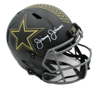 Jimmy Johnson Signed Cowboys Full-Size Salute to Service Alternate Speed Helmet (Radtke) at PristineAuction.com