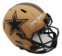 Jimmy Johnson Signed Cowboys Full-Size Salute to Service Alternate Speed Helmet (Radtke) at PristineAuction.com