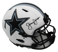 Jimmy Johnson Signed Cowboys Full-Size Authentic On-Field Lunar Eclipse Alternate Speed Helmet (Radtke) at PristineAuction.com