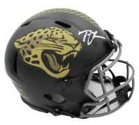 Trevor Lawrence Signed Jaguars Full-Size Authentic On-Field Salute to Service Alternate Speed Helmet (Fanatics) at PristineAuction.com