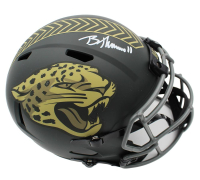 Brian Thomas Jr. Signed Jaguars Full-Size Salute to Service Alternate Speed Helmet (Fanatics) at PristineAuction.com