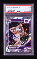 De'Aaron Fox 2024-25 Donruss Optic Cracked Ice #219 #24/25 (PSA 10) at PristineAuction.com