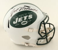 Joe Namath Signed Jets Full-Size White Alternate Speed Helmet (Beckett) at PristineAuction.com