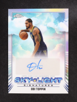 Obi Toppin 2024-25 Topps Chrome Sapphire Sky-Light Signatures #SLSOT at PristineAuction.com