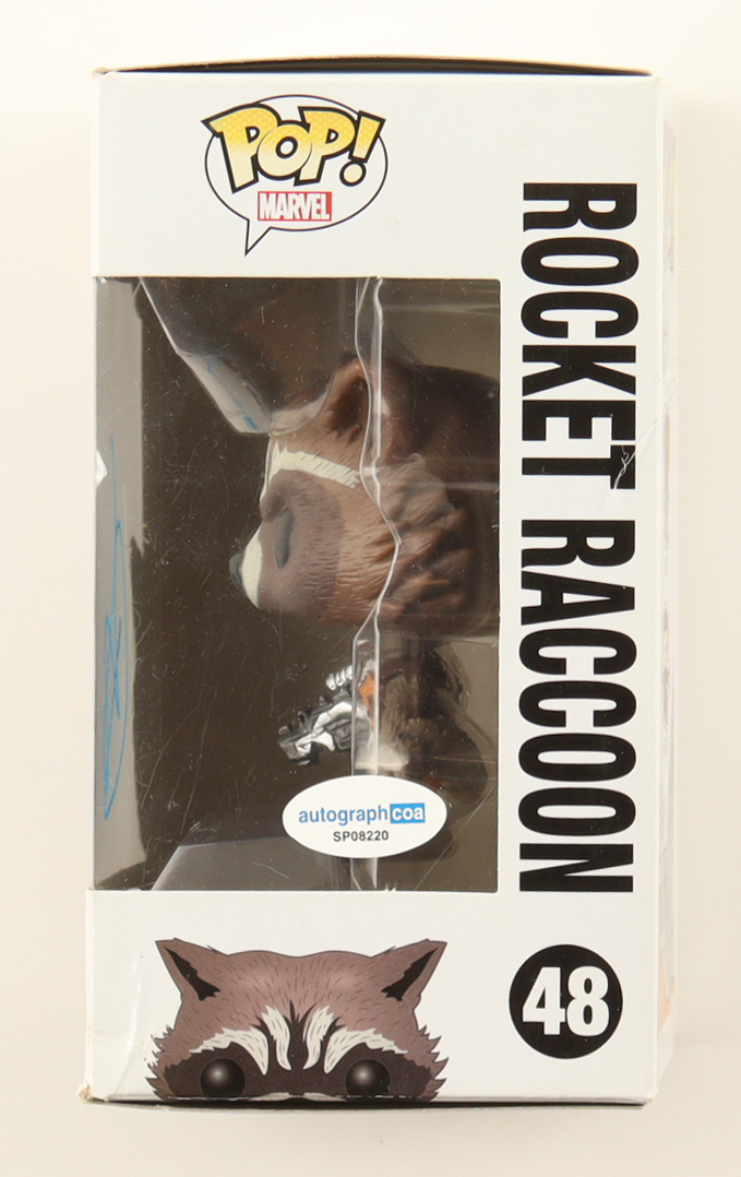 Bradley Cooper Signed "Guardians Of The Galaxy" #48 Rocket Raccoon Bobble-Head Funko Pop! Vinyl Figure (ACOA) at PristineAuction.com Bradley Cooper Signed "Guardians Of The Galaxy" #48 Rocket Raccoon Bobble-Head Funko Pop! Vinyl Figure (ACOA) at PristineAuction.com