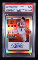 Devin Booker 2018-19 Panini Contenders Optic Veteran Ticket Autographs #23 (PSA 9) at PristineAuction.com