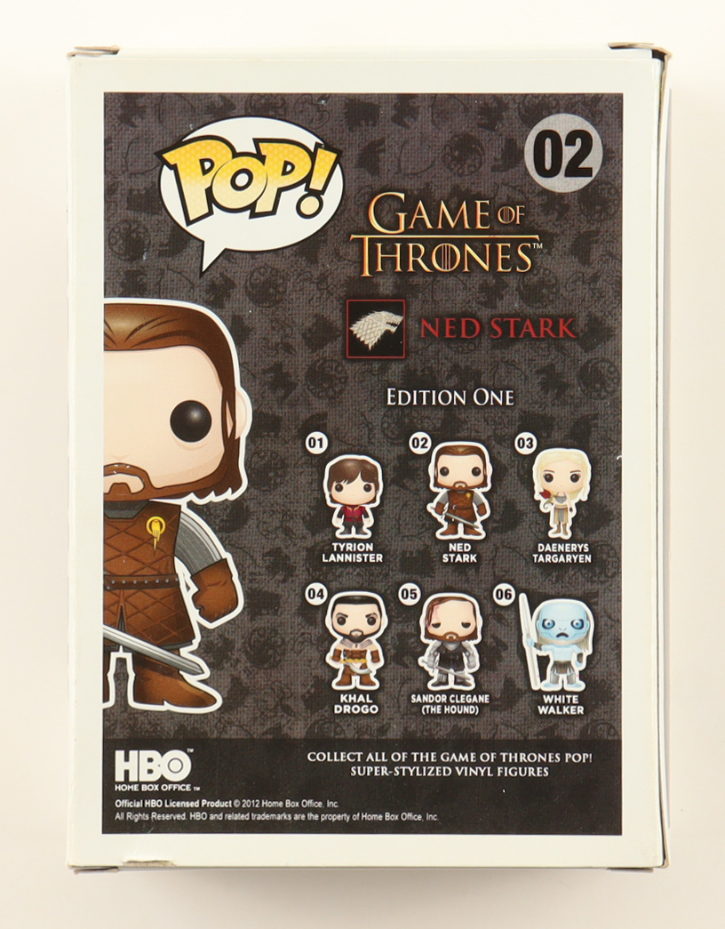 Sean Bean Signed "Game of Thrones" #02 Ned Stark Funko Pop! Vinyl Figure (ACOA) at PristineAuction.com Sean Bean Signed "Game of Thrones" #02 Ned Stark Funko Pop! Vinyl Figure (ACOA) at PristineAuction.com