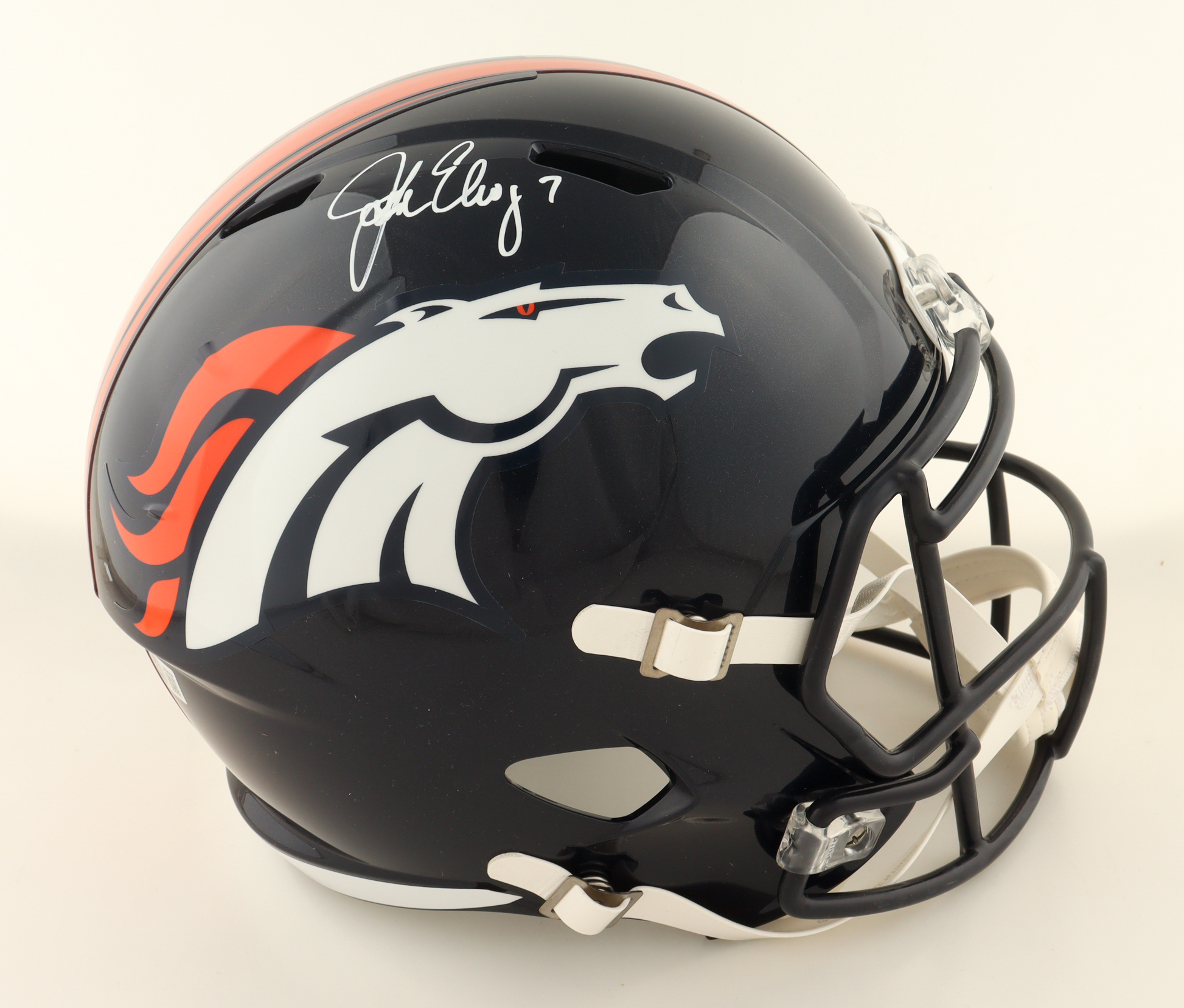 John Elway Signed Broncos Full-Size Speed Helmet (Beckett) at PristineAuction.com John Elway Signed Broncos Full-Size Speed Helmet (Beckett) at PristineAuction.com