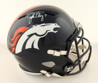 John Elway Signed Broncos Full-Size Speed Helmet (Beckett) at PristineAuction.com