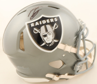 Ashton Jeanty Signed Raiders Full-Size Authentic On-Field Flash Alternate Speed Helmet (Beckett) at PristineAuction.com