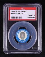 Willie Mays 1969 MLBPA Pins #52 (PSA 6) at PristineAuction.com