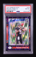 Michael Penix Jr. 2024 Donruss Optic Purple Shock #279 RR RC (PSA 8) at PristineAuction.com