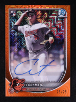 Coby Mayo 2025 Bowman Chrome Mega Box Rookie Autographs Orange Refractors #RMACM #25/25 at PristineAuction.com