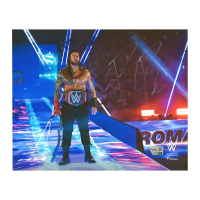 Roman Reigns Signed WWE 8x10 Photo (Fanatics) at PristineAuction.com
