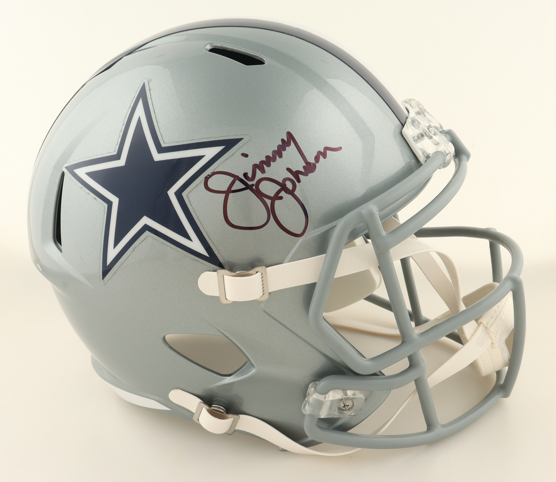 Jimmy Johnson Signed Cowboys Full-Size Speed Helmet (Beckett) at PristineAuction.com Jimmy Johnson Signed Cowboys Full-Size Speed Helmet (Beckett) at PristineAuction.com