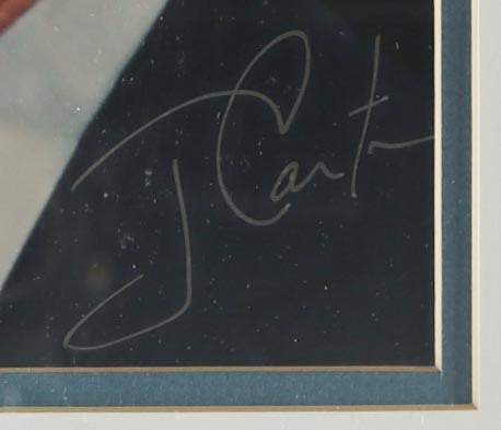 Jimmy Carter Signed Custom Framed Photo Display (JSA) at PristineAuction.com Jimmy Carter Signed Custom Framed Photo Display (JSA) at PristineAuction.com