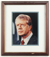 Jimmy Carter Signed Custom Framed Photo Display (JSA) at PristineAuction.com
