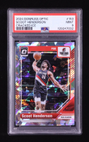 Scoot Henderson 2024-25 Donruss Optic Cracked Ice #153 #25/25 (PSA 9) at PristineAuction.com