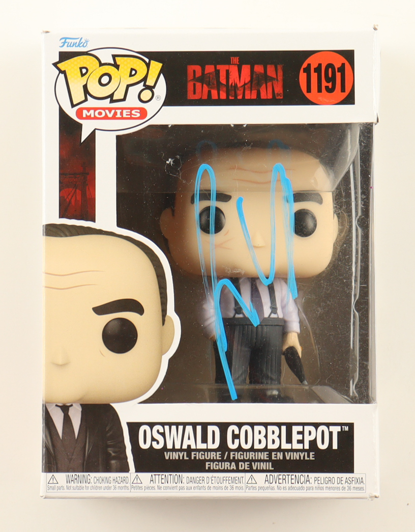 Colin Farrell Signed "The Batman" #1191 Oswald Cobblepot Funko Pop! Vinyl Figure (ACOA) at PristineAuction.com Colin Farrell Signed "The Batman" #1191 Oswald Cobblepot Funko Pop! Vinyl Figure (ACOA) at PristineAuction.com