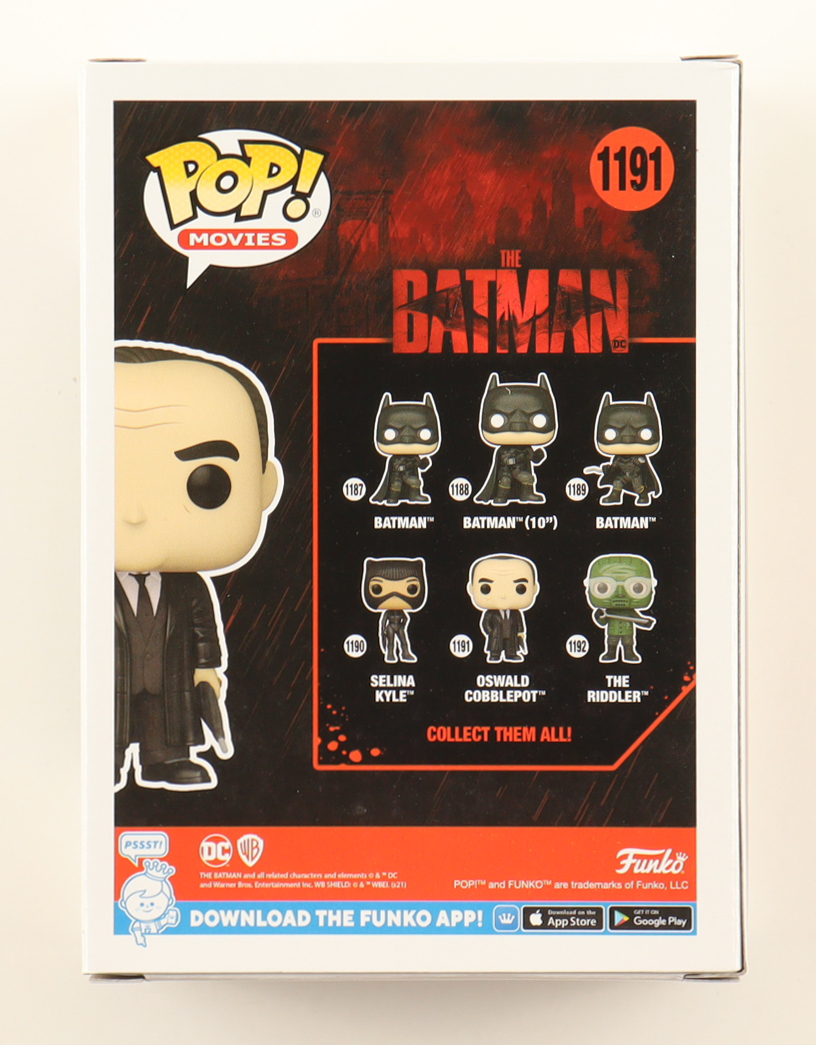 Colin Farrell Signed "The Batman" #1191 Oswald Cobblepot Funko Pop! Vinyl Figure (ACOA) at PristineAuction.com Colin Farrell Signed "The Batman" #1191 Oswald Cobblepot Funko Pop! Vinyl Figure (ACOA) at PristineAuction.com