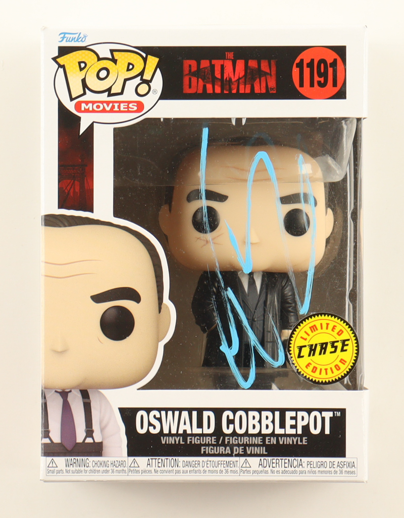 Colin Farrell Signed "The Batman" #1191 Oswald Cobblepot Funko Pop! Vinyl Figure (ACOA) at PristineAuction.com Colin Farrell Signed "The Batman" #1191 Oswald Cobblepot Funko Pop! Vinyl Figure (ACOA) at PristineAuction.com