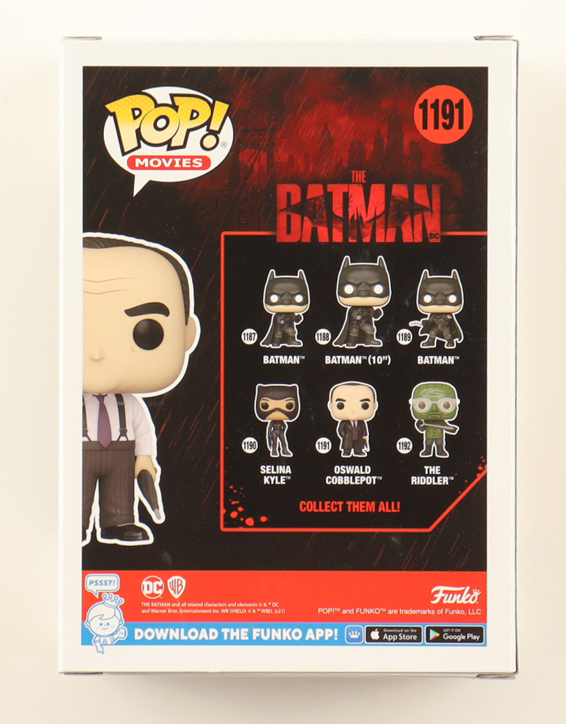 Colin Farrell Signed "The Batman" #1191 Oswald Cobblepot Funko Pop! Vinyl Figure (ACOA) at PristineAuction.com Colin Farrell Signed "The Batman" #1191 Oswald Cobblepot Funko Pop! Vinyl Figure (ACOA) at PristineAuction.com