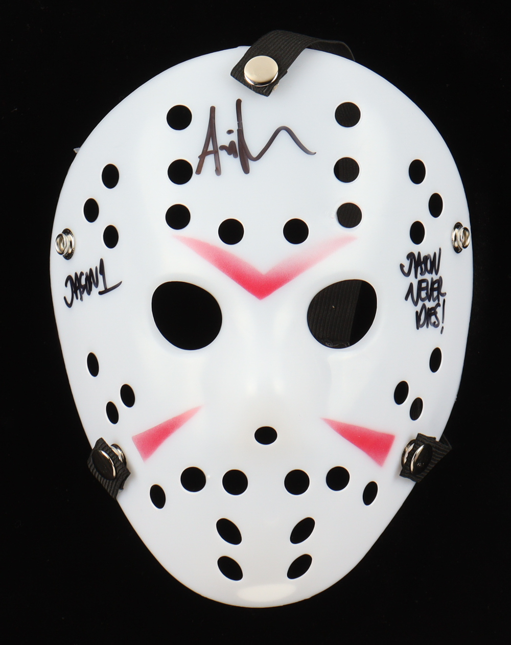 Ari Lehman Signed Jason "Friday the 13th" Mask Inscribed "Jason 1" & "Jason Never Dies!" (JSA) at PristineAuction.com Ari Lehman Signed Jason "Friday the 13th" Mask Inscribed "Jason 1" & "Jason Never Dies!" (JSA) at PristineAuction.com