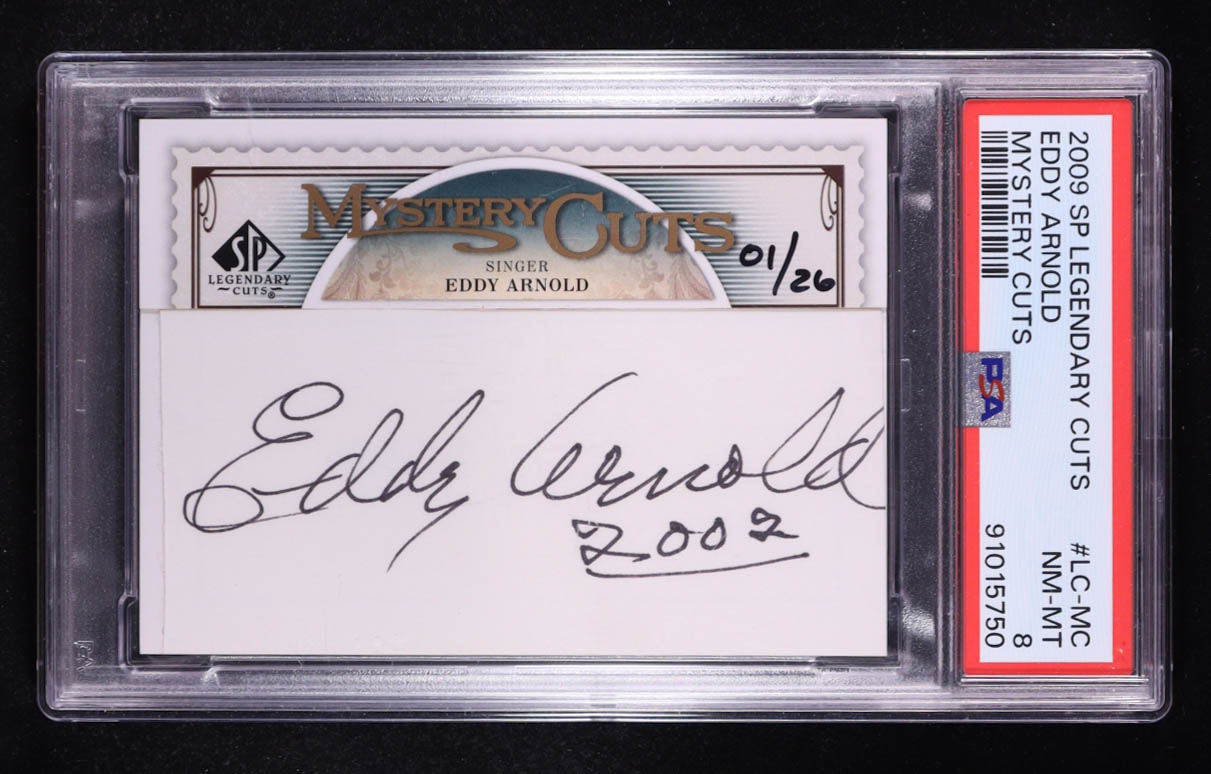 Eddy Arnold 2009 SP Legendary Cuts Mystery Cuts #EA #1/26 (PSA 8) at PristineAuction.com Eddy Arnold 2009 SP Legendary Cuts Mystery Cuts #EA #1/26 (PSA 8) at PristineAuction.com