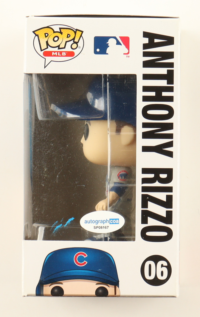 Anthony Rizzo Signed Cubs #06 Funko Pop! Vinyl Figure (ACOA) at PristineAuction.com Anthony Rizzo Signed Cubs #06 Funko Pop! Vinyl Figure (ACOA) at PristineAuction.com
