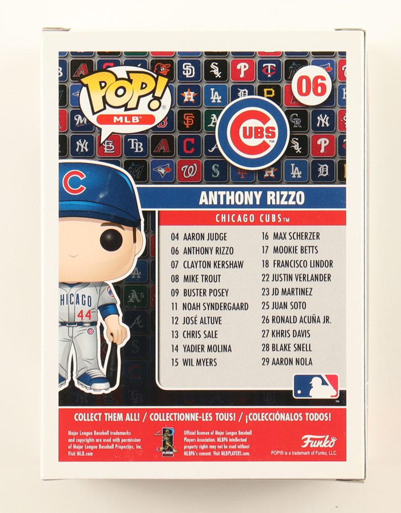 Anthony Rizzo Signed Cubs #06 Funko Pop! Vinyl Figure (ACOA) at PristineAuction.com Anthony Rizzo Signed Cubs #06 Funko Pop! Vinyl Figure (ACOA) at PristineAuction.com