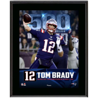 Tom Brady Patriots "500th Touchdown" Sublimated Player Plaque at PristineAuction.com