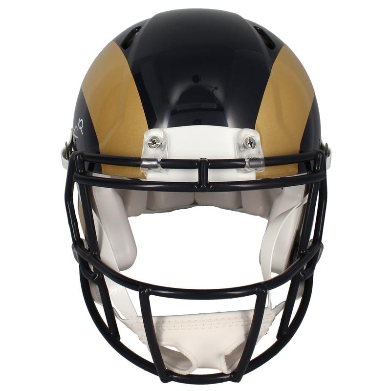 Puka Nacua Signed Rams Full-Size Throwback Alternate Speed Helmet (Fanatics) at PristineAuction.com Puka Nacua Signed Rams Full-Size Throwback Alternate Speed Helmet (Fanatics) at PristineAuction.com